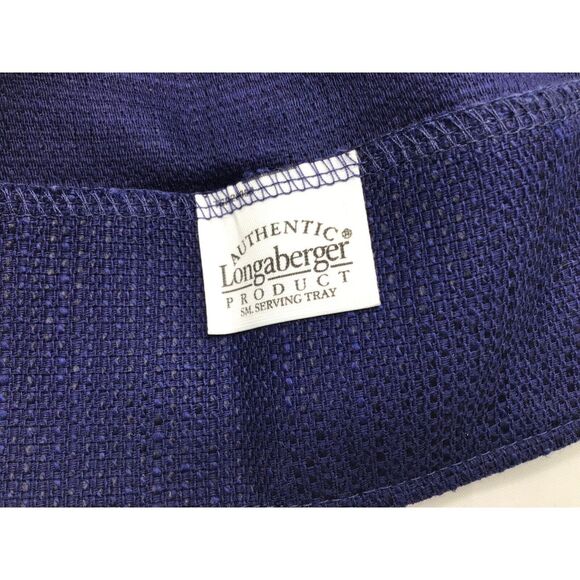 Longaberger Basket Liner Small Serving Tray Indigo Blue Farmhouse Cottagecore 07 - Picture 3 of 4
